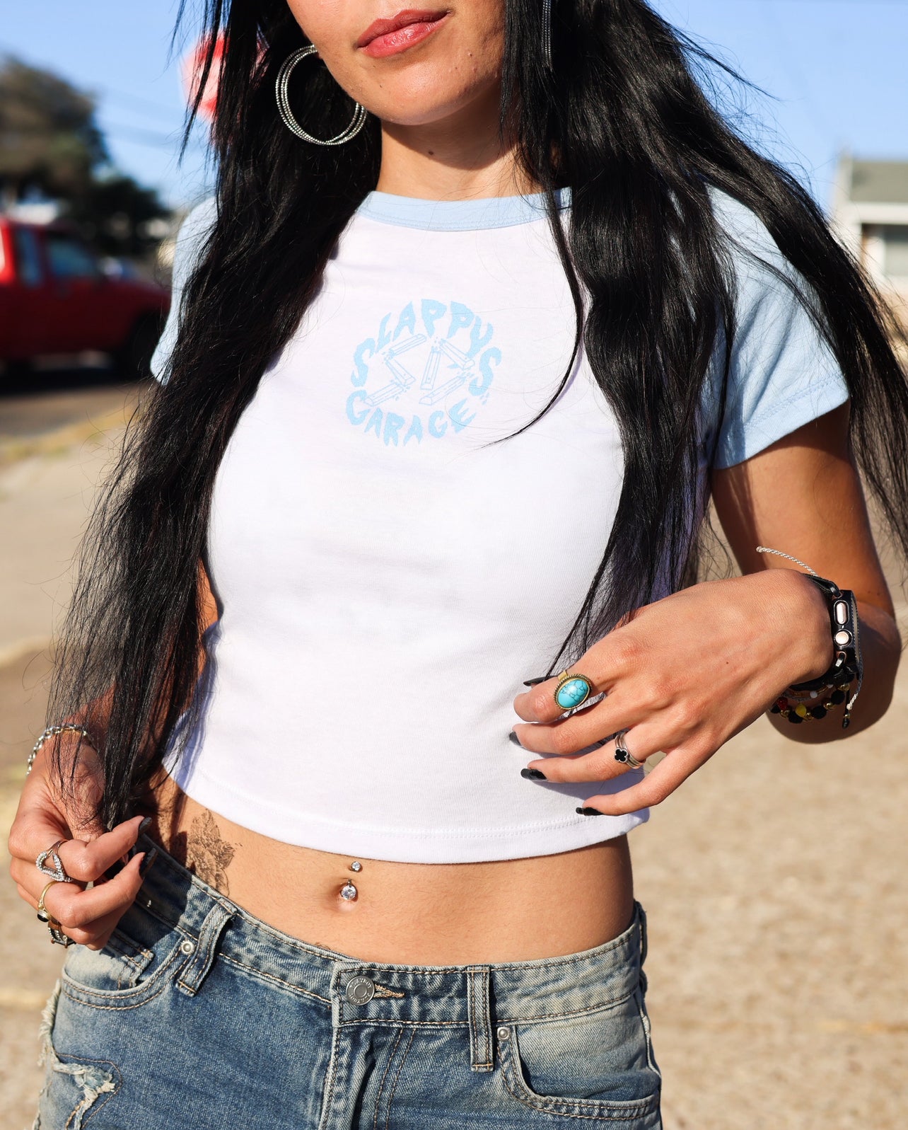 Hitz Baby Tee- Baby Blue