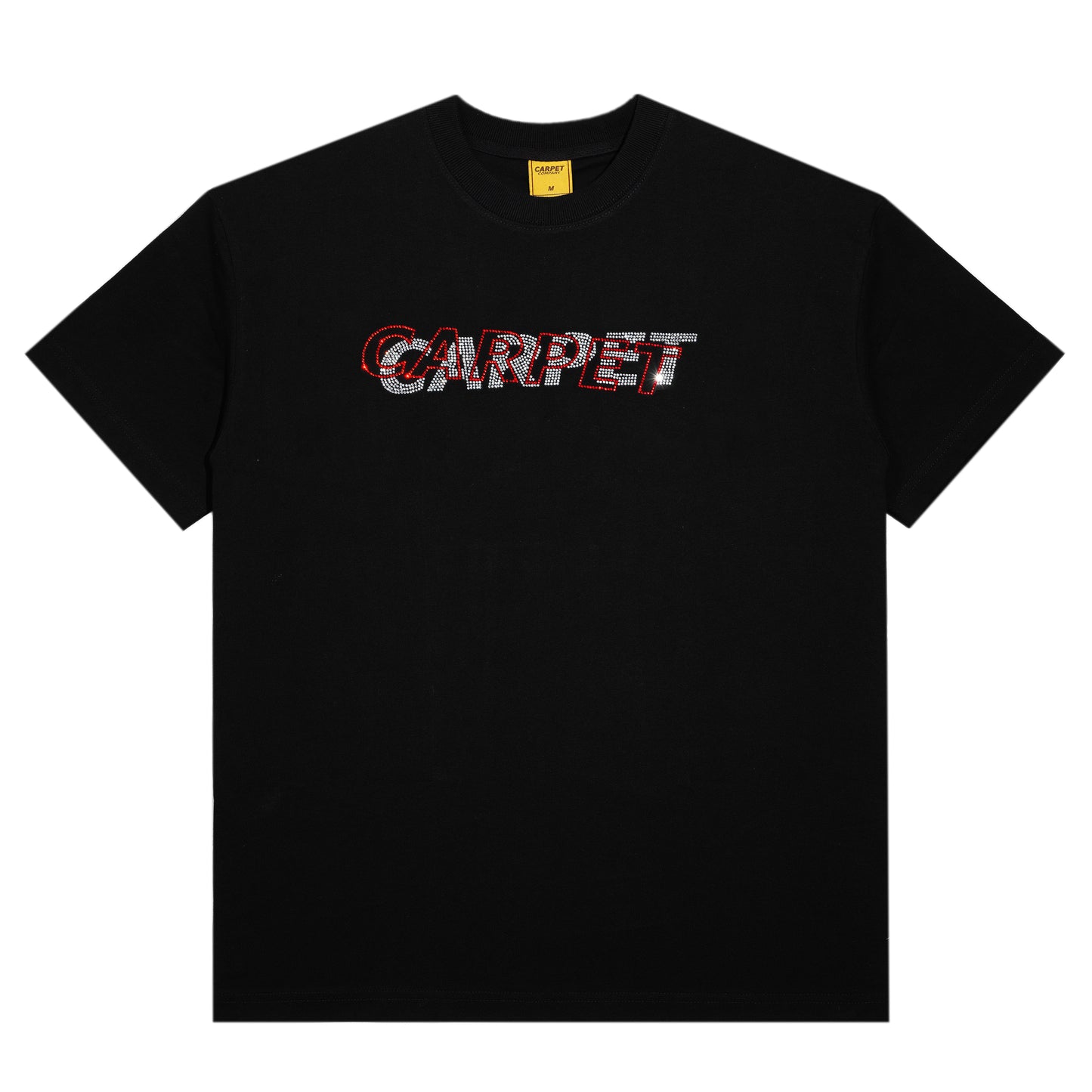 Misprint Rhinestone Black Tee