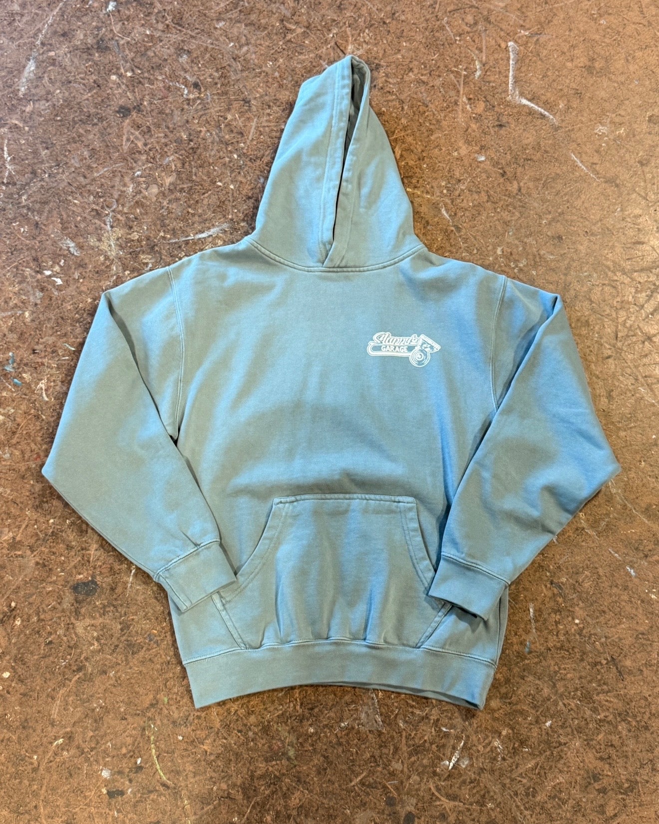 OG Truck and Wheel Dusty Blue Hoodie
