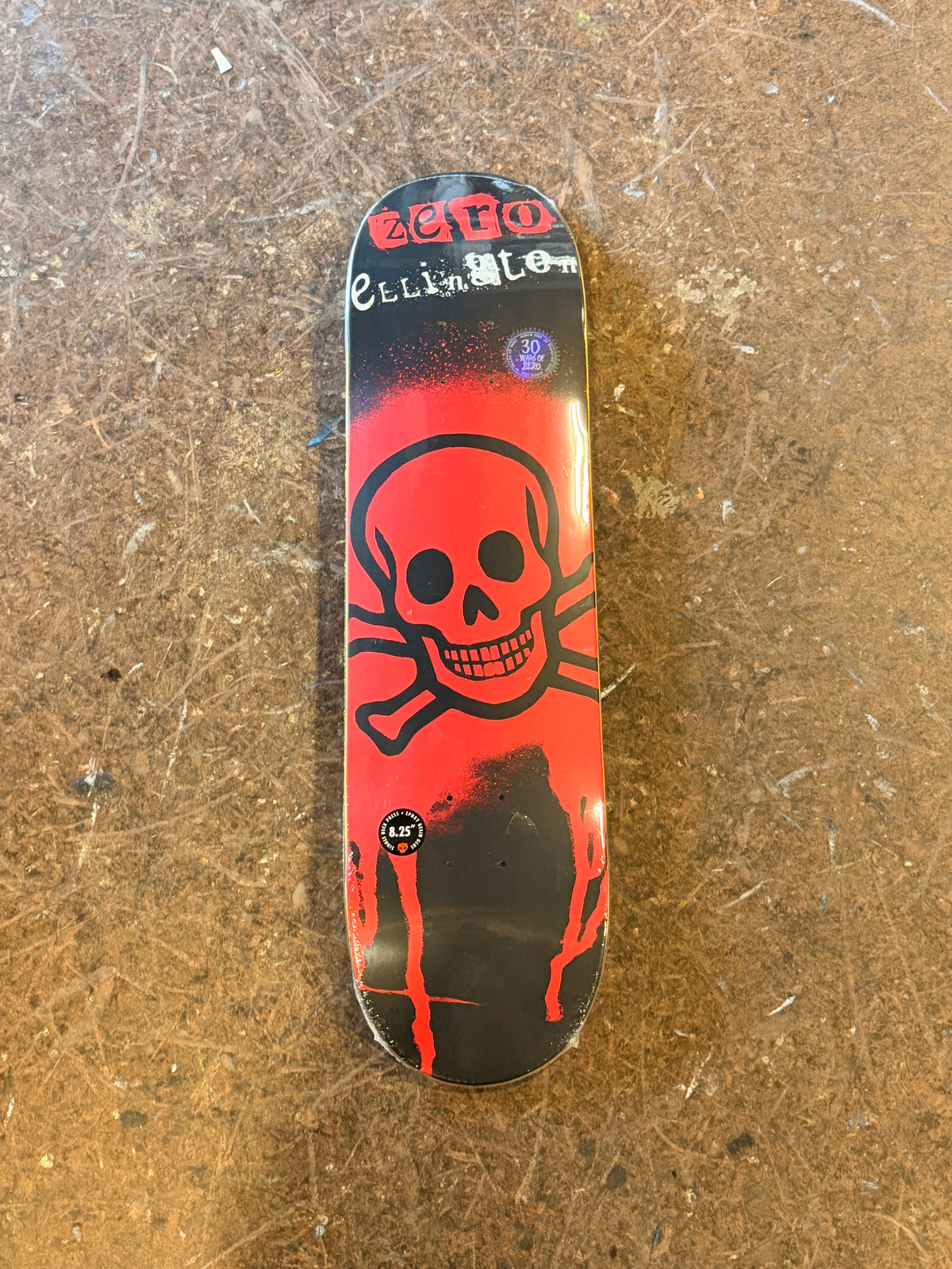 Zero Skateboards 30 Year Ellington Deck 8.25