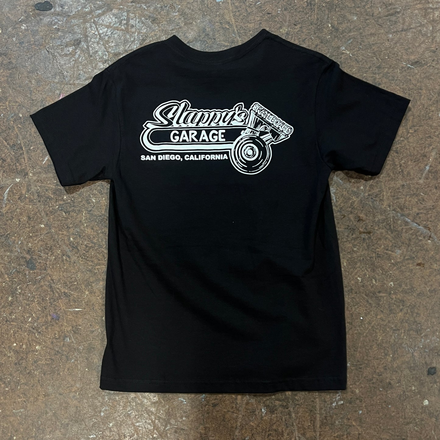 Truck and Wheel Shop Tee-Black