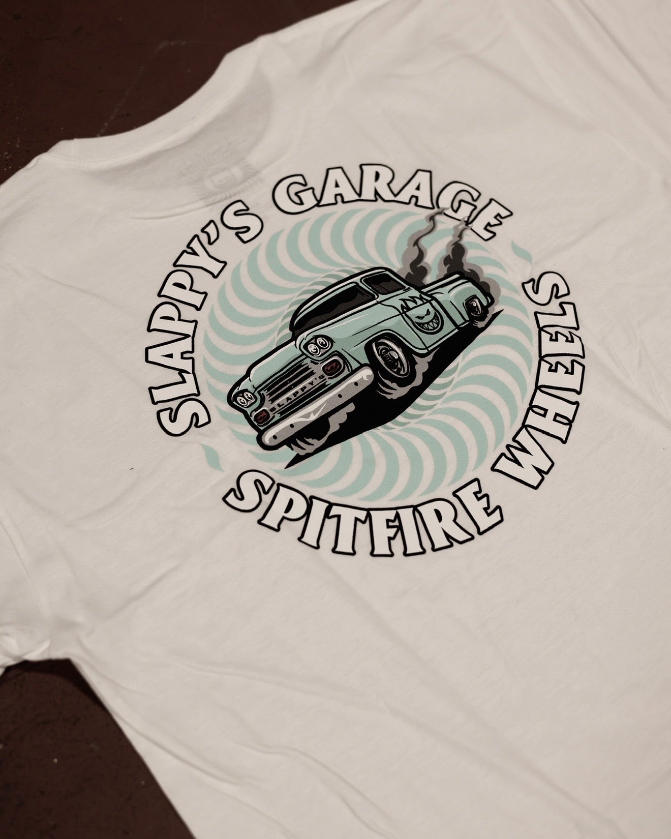 Spitfire X Slappys Garage Chevy Tee White