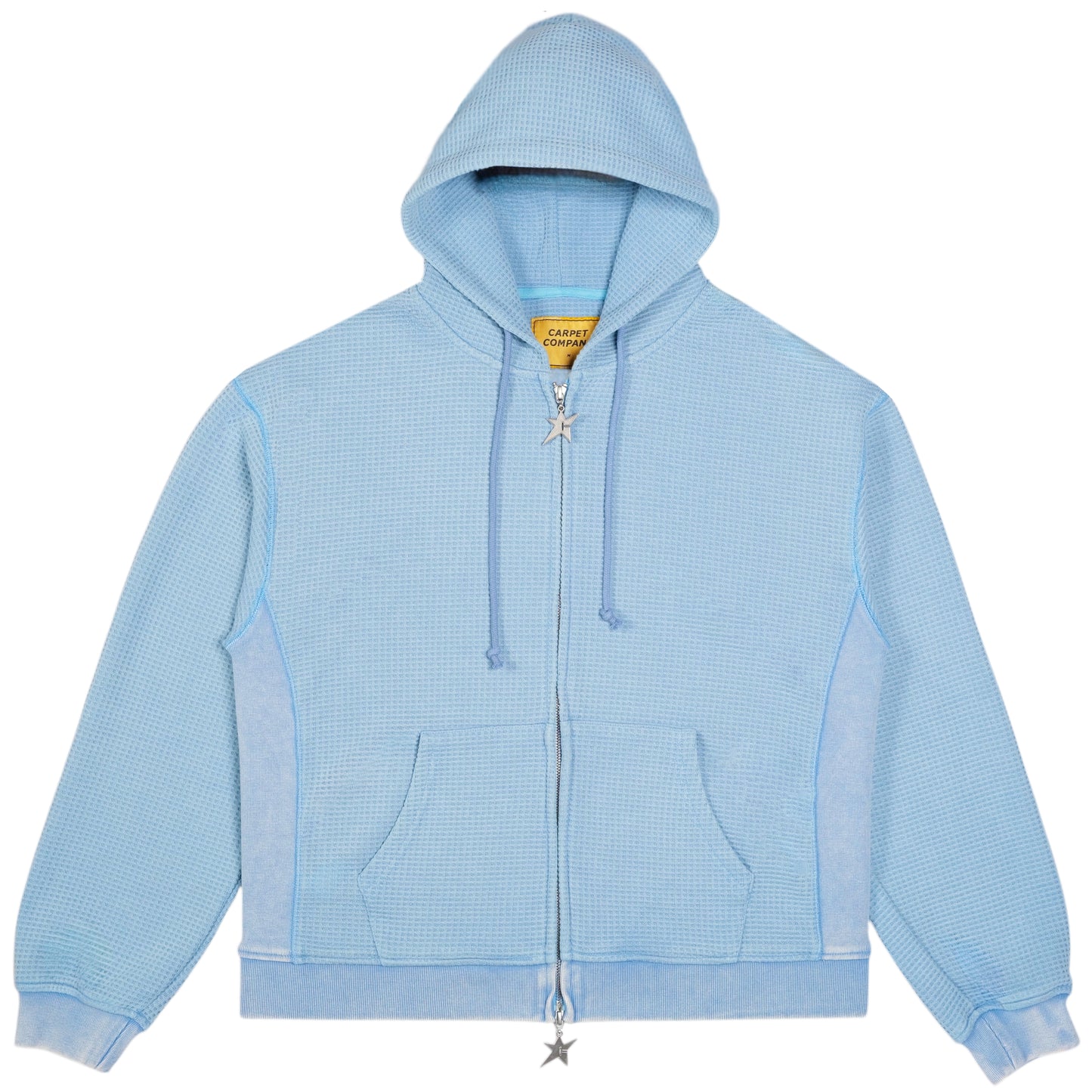 C-Star Double Zip Thermal Hoodie Blue